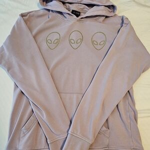 a.lab Lavender Alien Graphic Hoodie